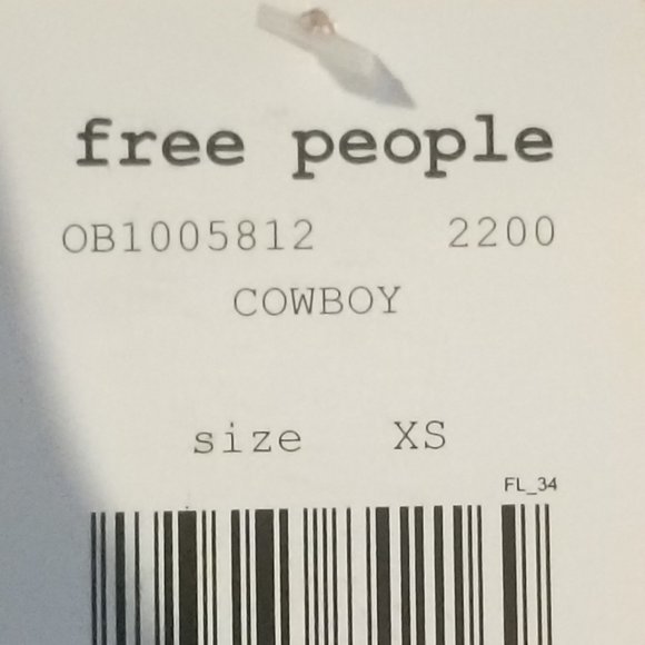 Free People Shimmy Shake Top size XS Cowboy color - Picture 4 of 11